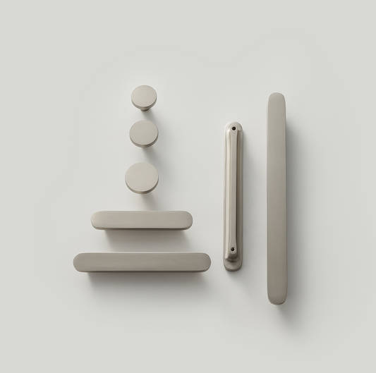 LINA | Brushed Nickle | Solid Brass Handle