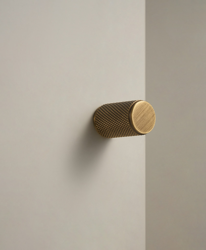 RAFAEL | Antique Brass | Solid Brass Knob Diamond Cut Cross