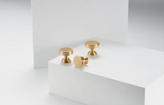 ALESSIA | Satin Brass | Solid Brass Knob