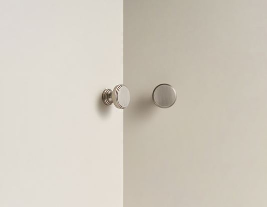 LUCIUS | Brushed Nickle | Solid Brass Knob
